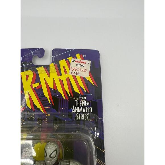 1994 Marvel Spider-Man~ Super Web Shield Action Figure ToyBiz MOC - Picture 3 of 5